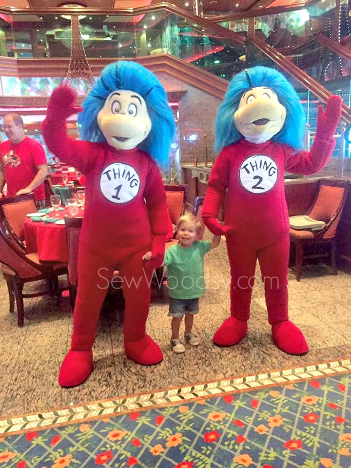 Thing 1 and Thing 2 at Breakfast