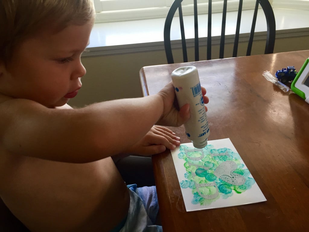 DIY Toddler Painted Father's Day Card