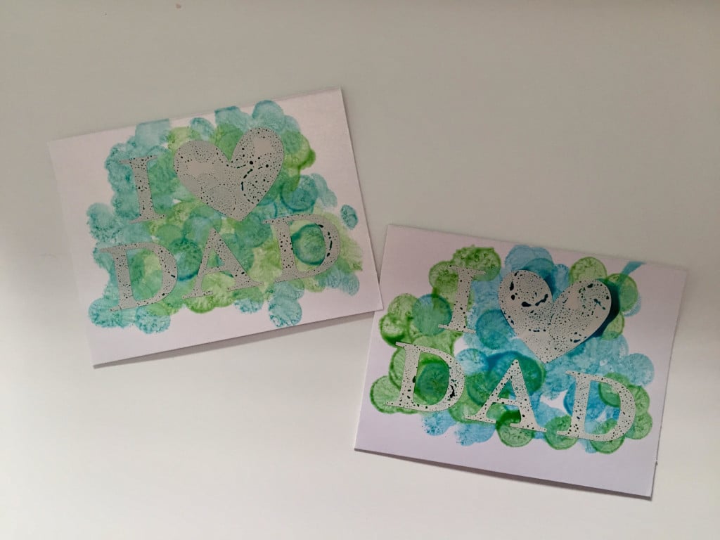 DIY Toddler Painted Father's Day Card 