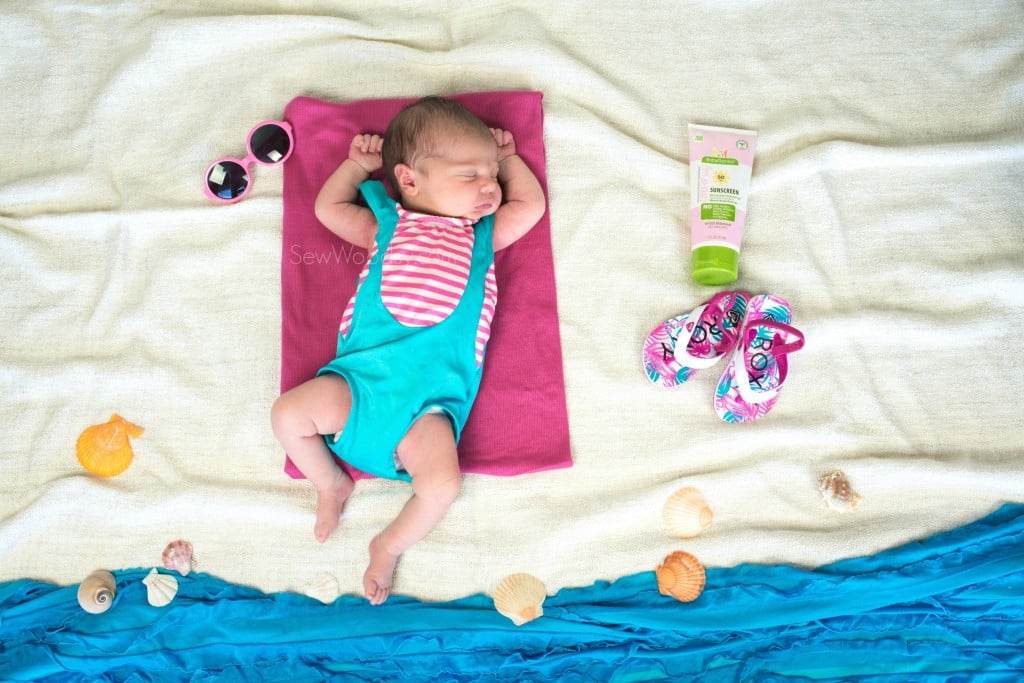 Newborn Sunbathing Photo