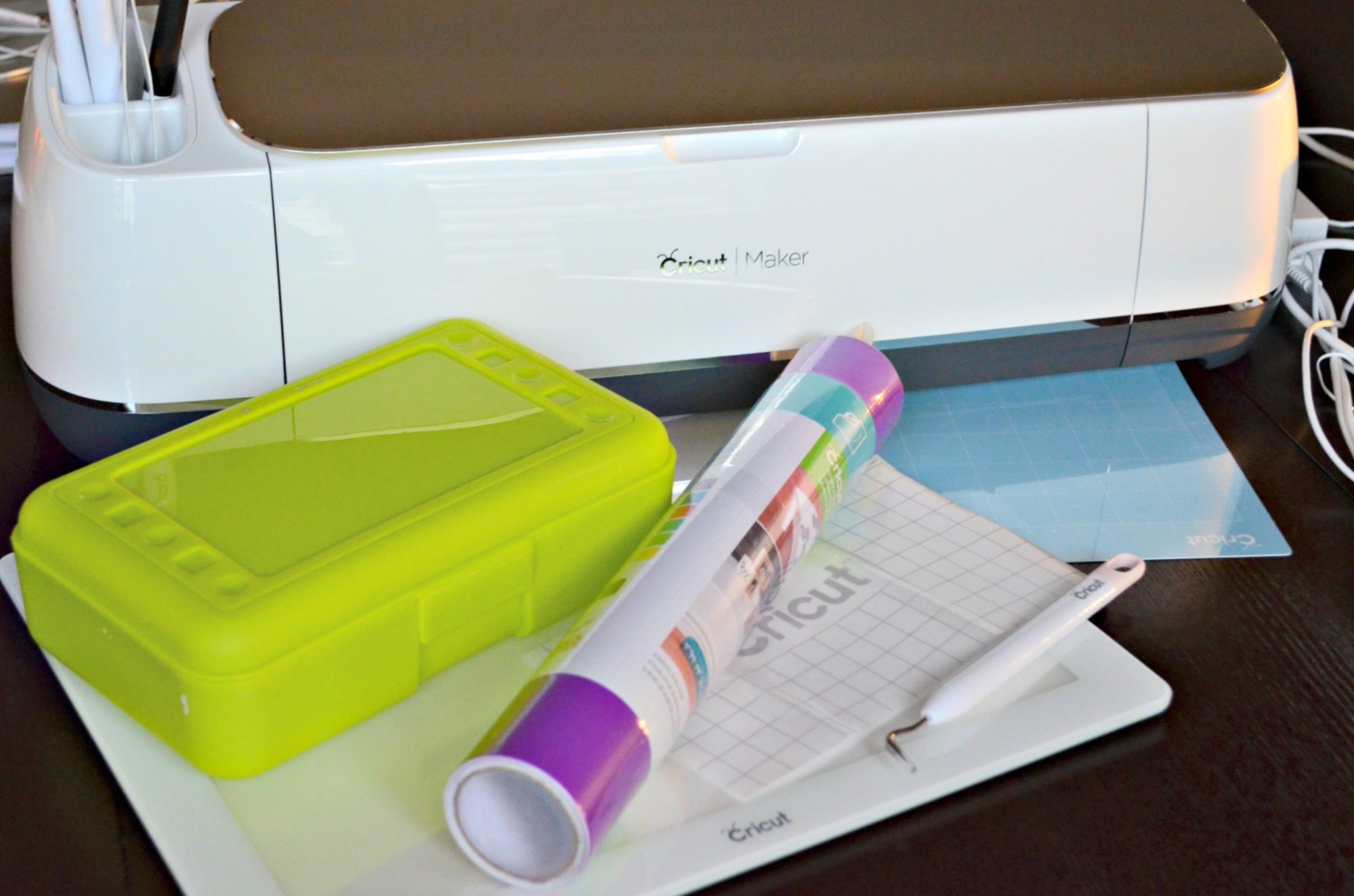 Cricut Maker Vinyl Supplies with pencil Box