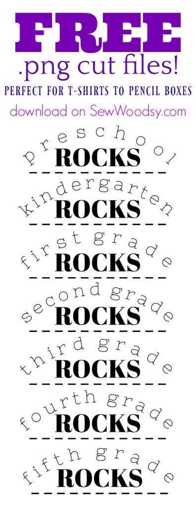 Elementary School Rocks FREE PNG Cut Files