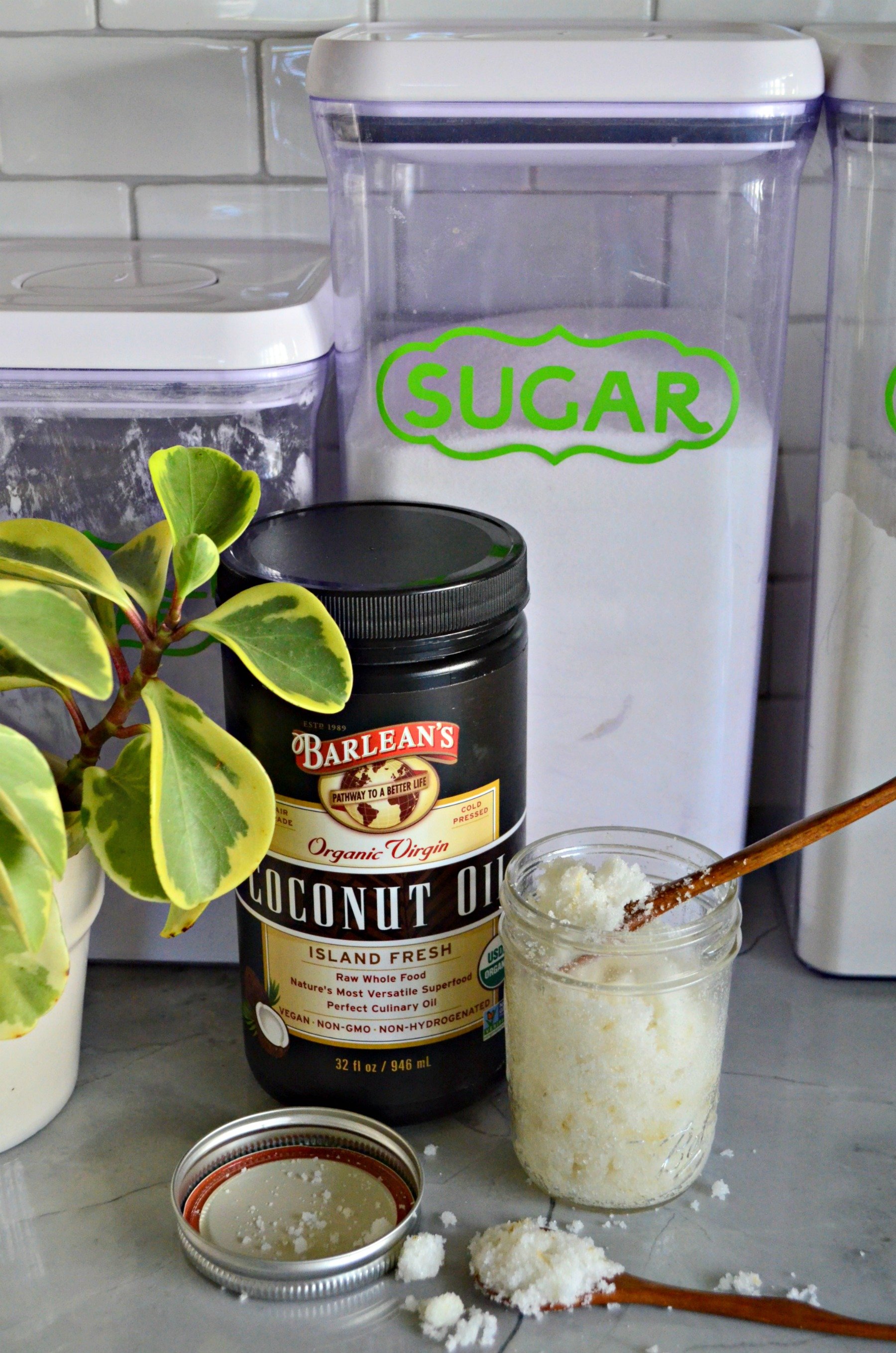 Homemade Coconut Oil Sugar Scrub - The Coconut Mama