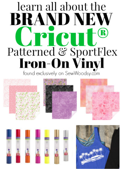 Brand NEW Cricut Patterned & SportFlex Iron-On Vinyl