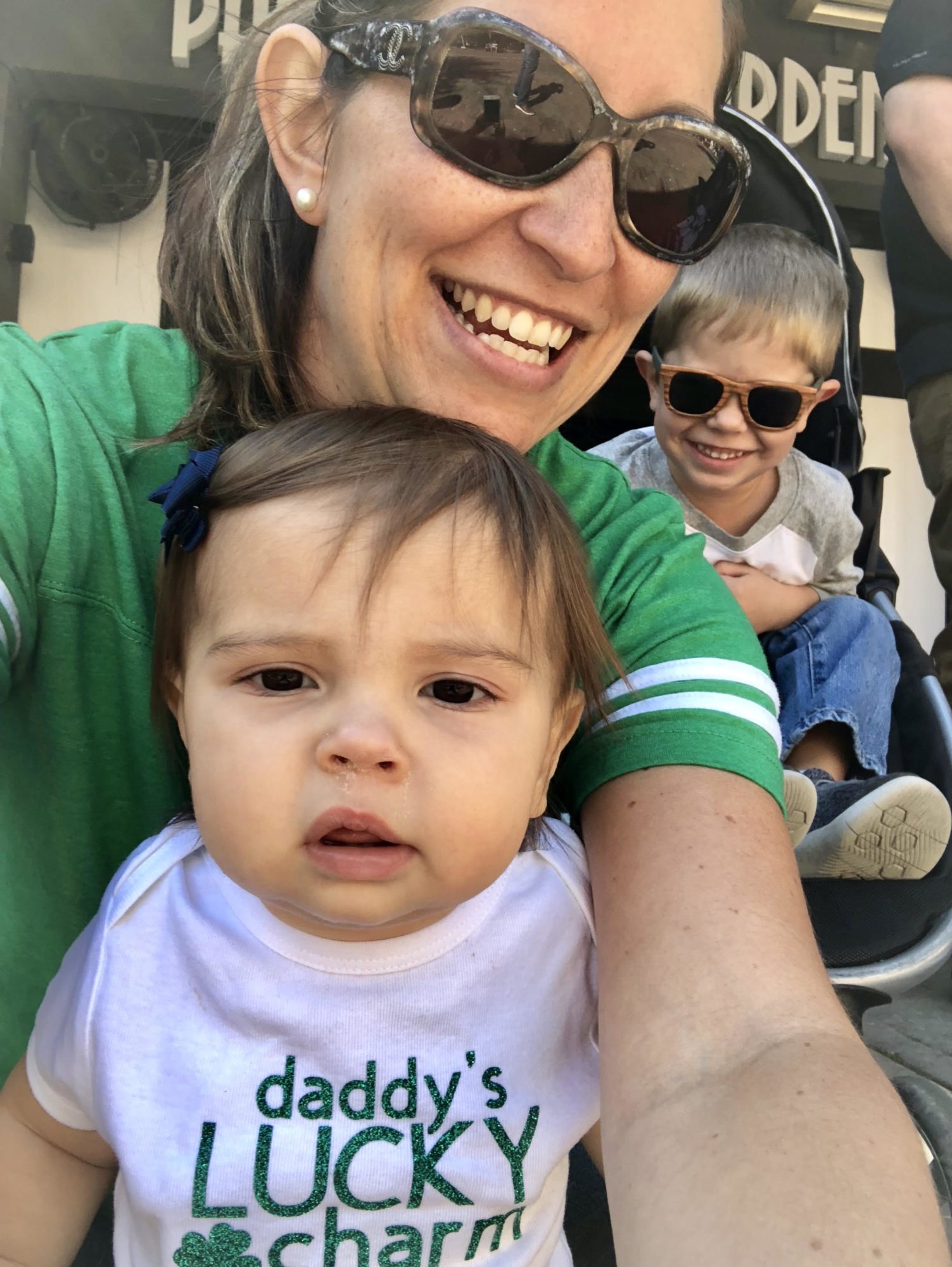 's Lucky Charm T-Shirt Selfie