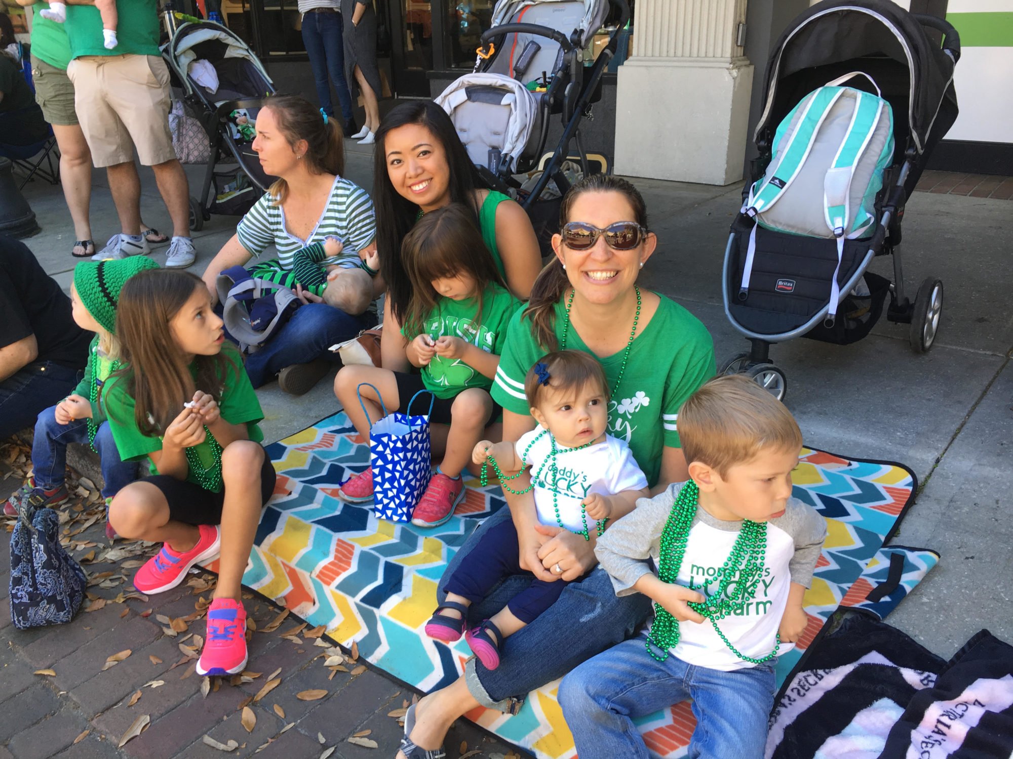 St. Patricks Day Parade shirts with friends