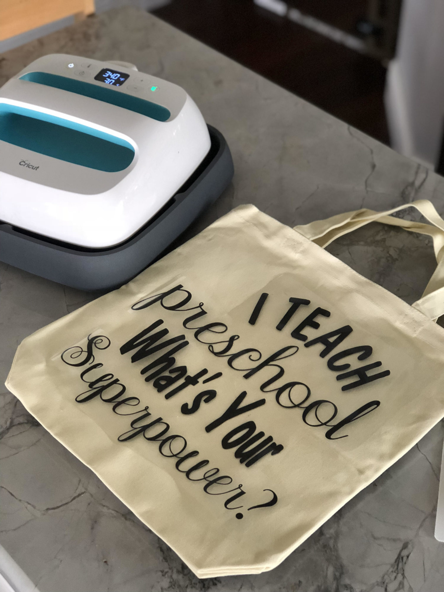 I Teach Preschool. What's Your Superpower? DIY Tote Bag - Sew Woodsy