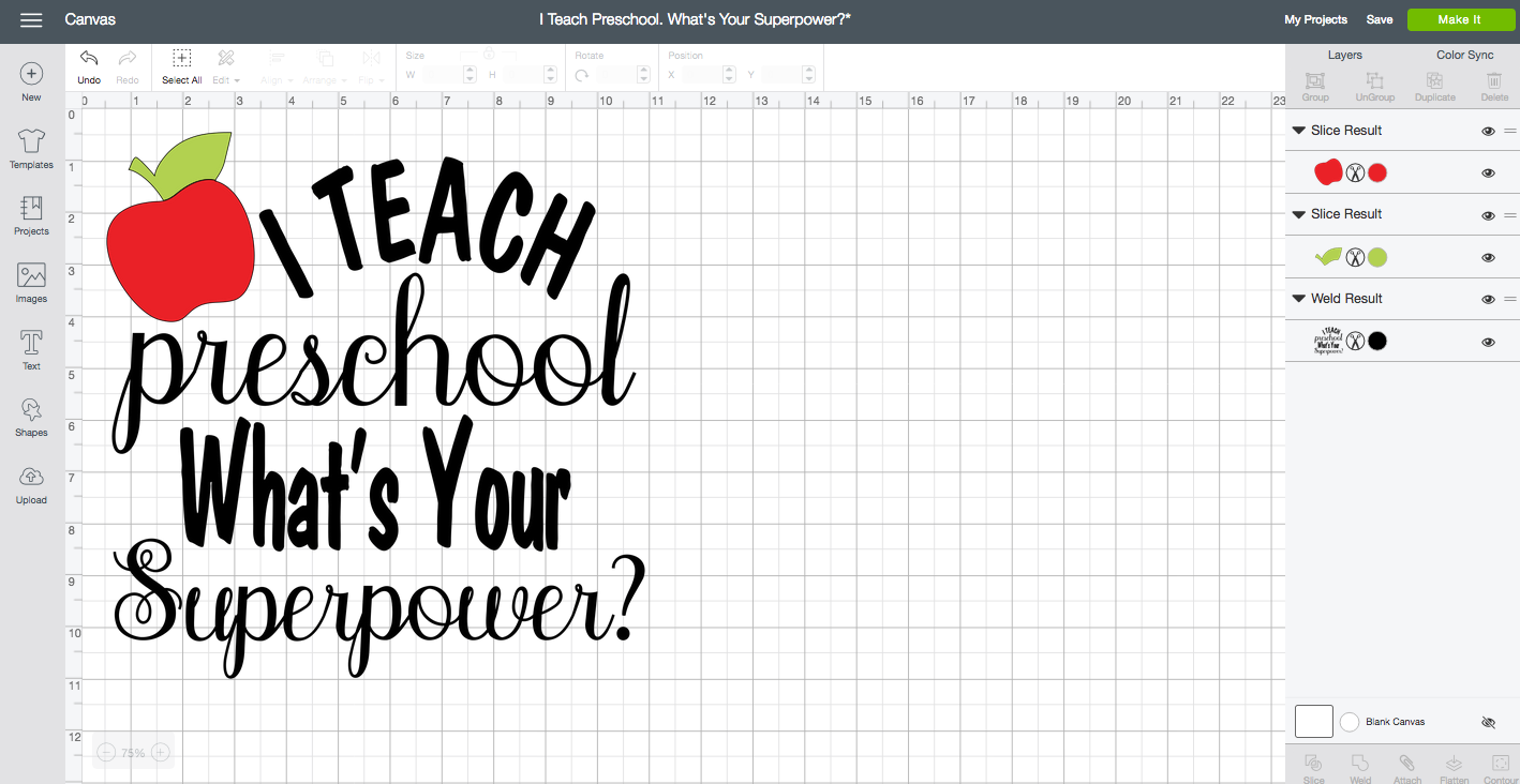 "I Teach Preschool. What's Your Superpower?" DIY Tote Bag