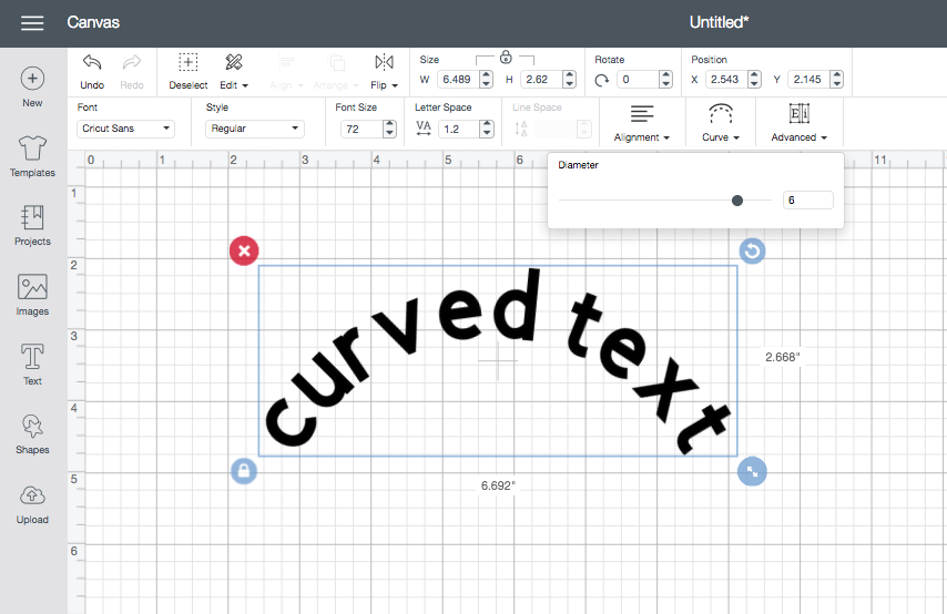 How to use Curved Text in Cricut Design Space! - Sew Woodsy