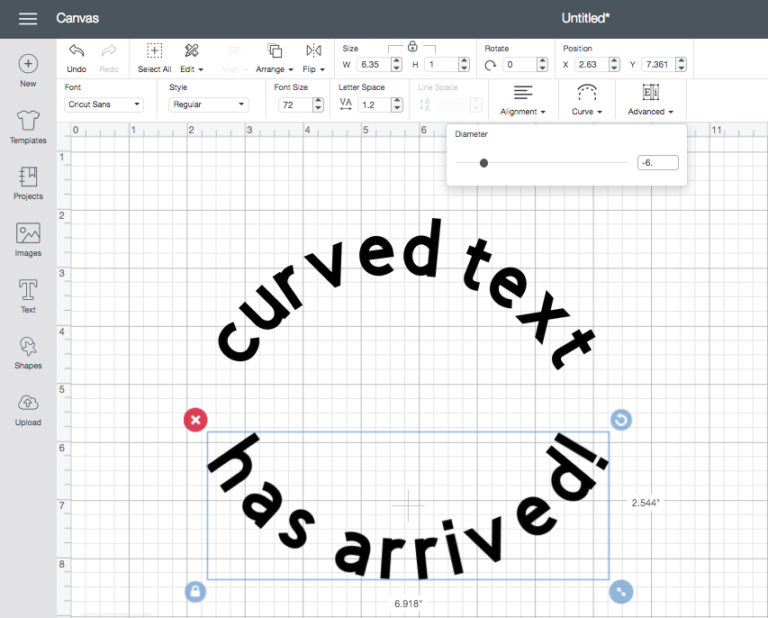 How to use Curved Text in Cricut Design Space! - Sew Woodsy