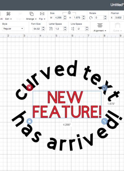 How To Use Curved Text in Cricut Design Space