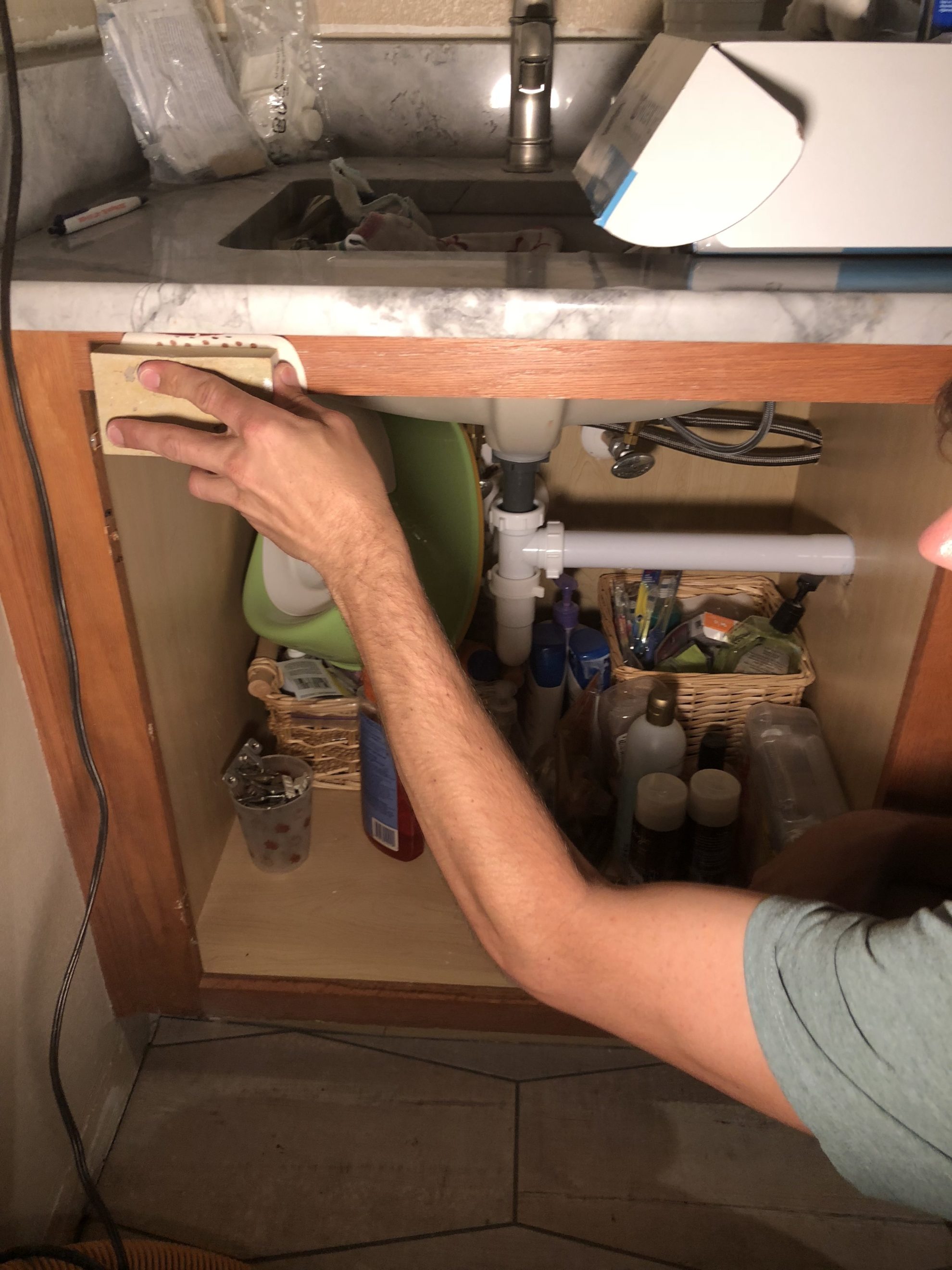 Sanding Cabinet Before Painting E1527783209122 