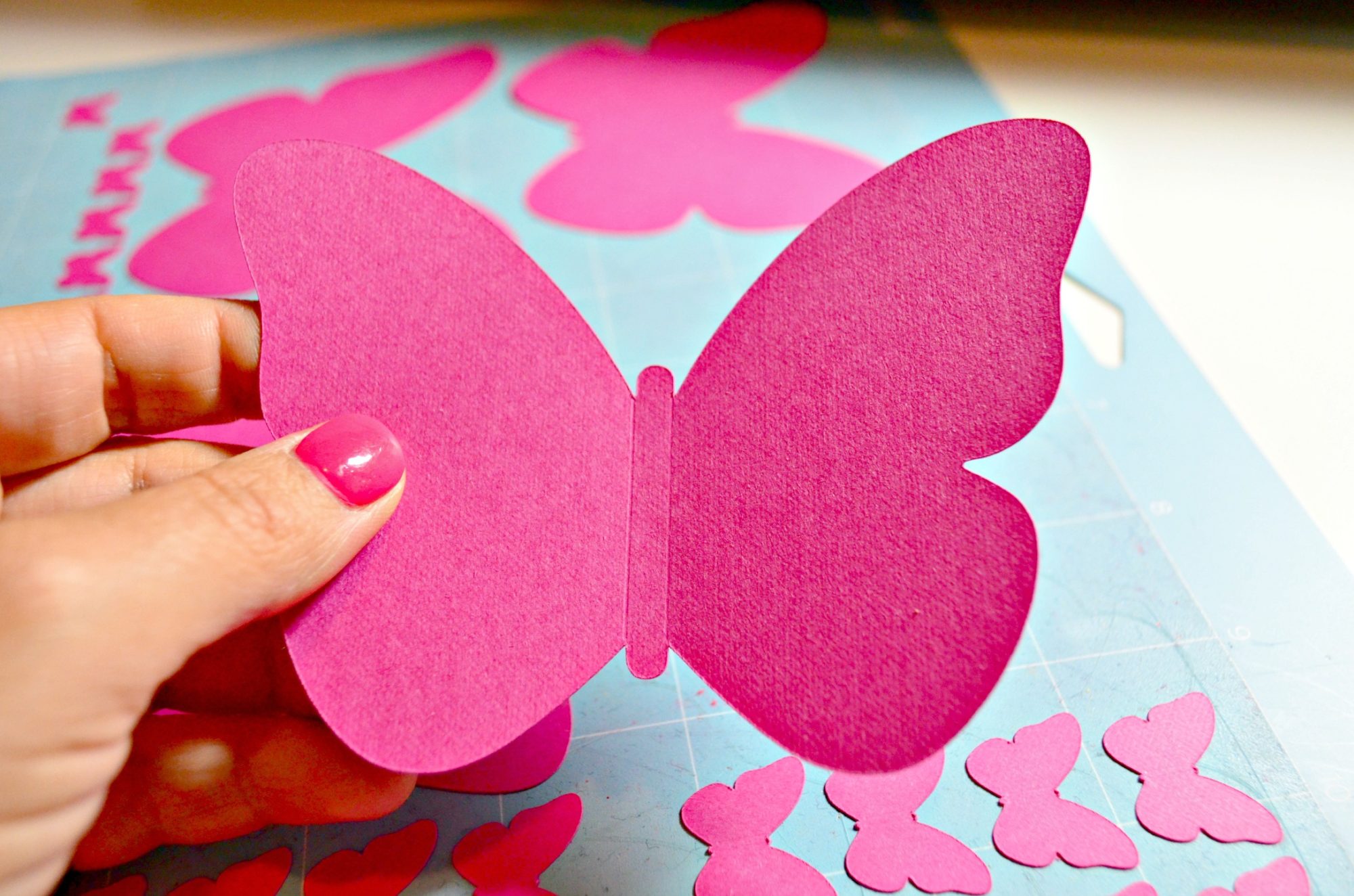 Create a Paper Butterfly Wall Cardstock Butterfly