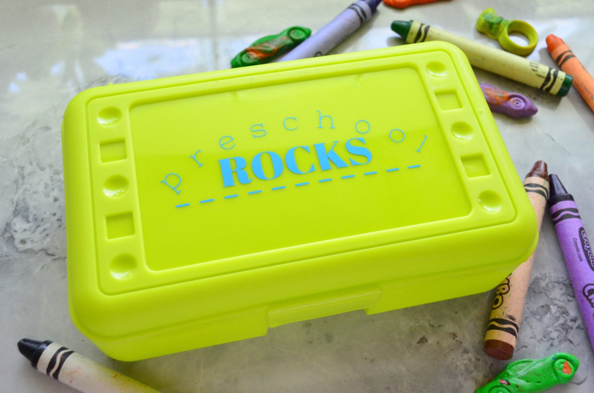 Custom Elementary School Rocks Pencil Box