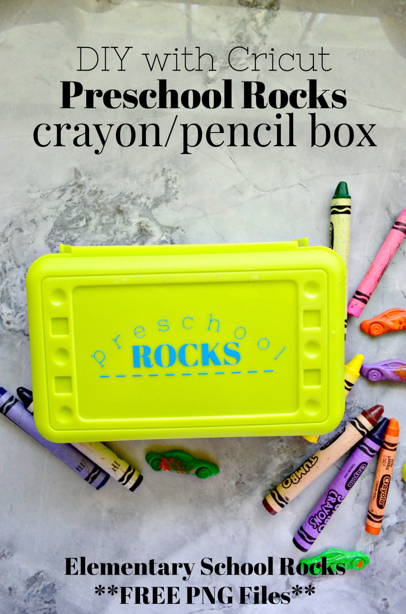 A Back to School Crayon Box with Cricut