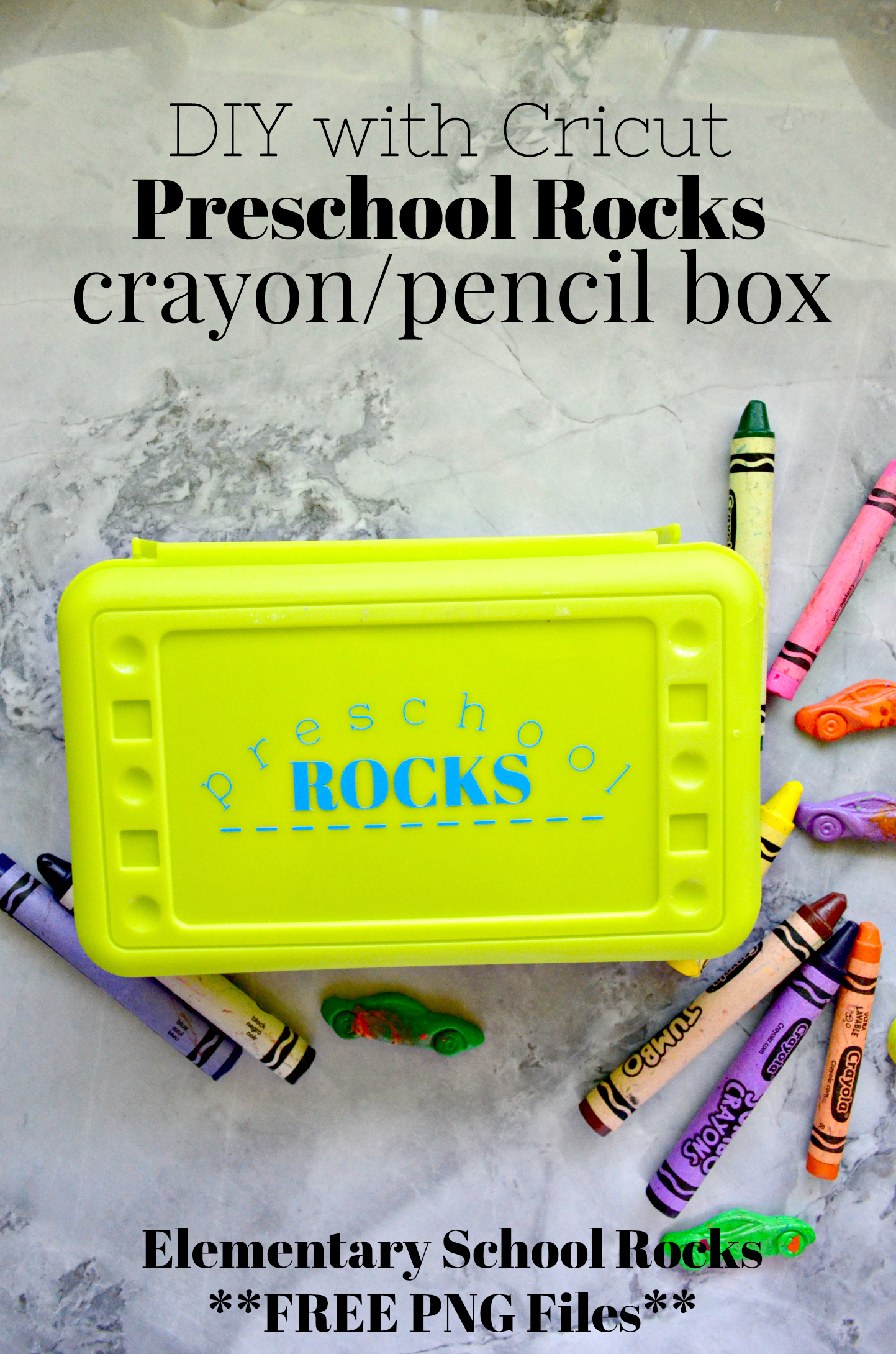 Crayon Rocks in a Box