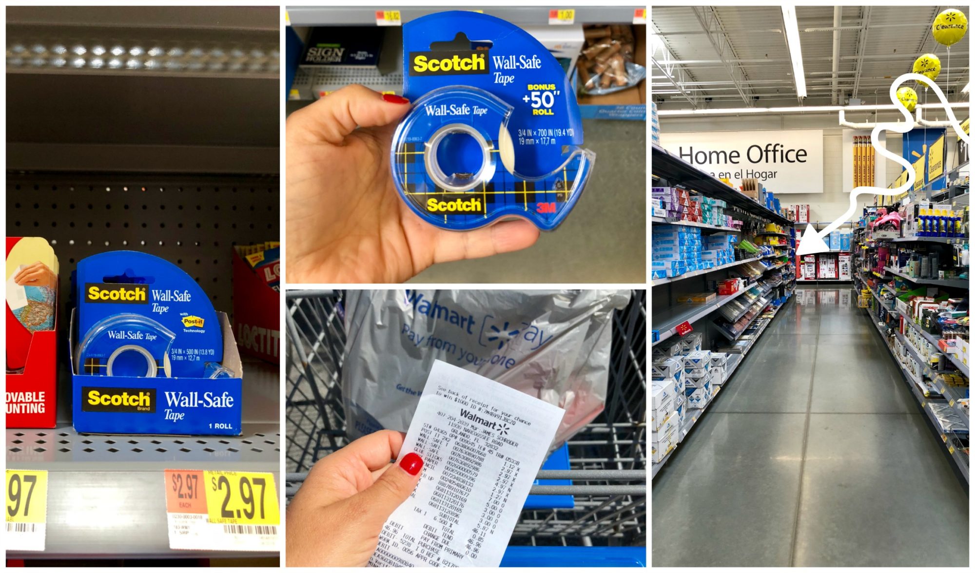  Scotch® Wall-Safe Tape at Walmart