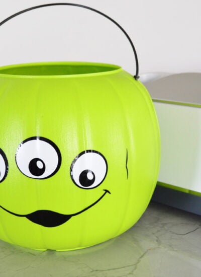 Toy Story Alien Halloween Trick Or Treat Bucket with Cricut Maker