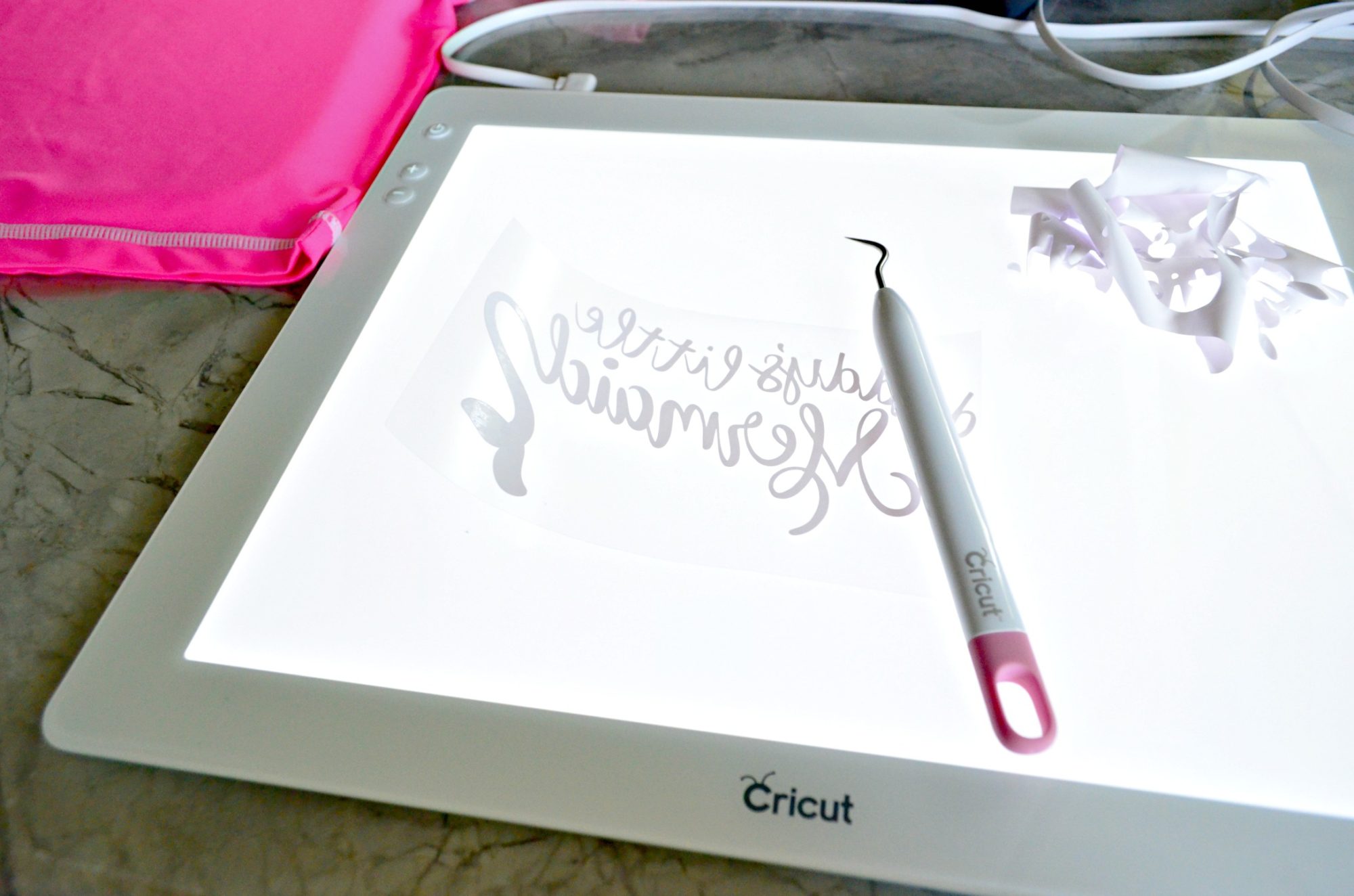 Cricut BrightPad with Iron-On Vinyl