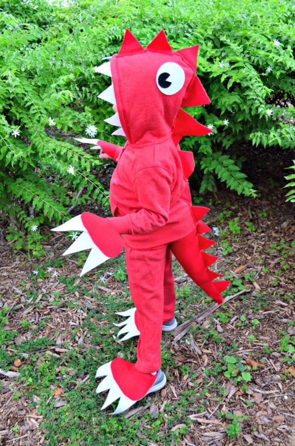 No Sew Dinosaur Costume Instructions