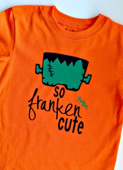 So Franken Cute DIY Halloween Shirt