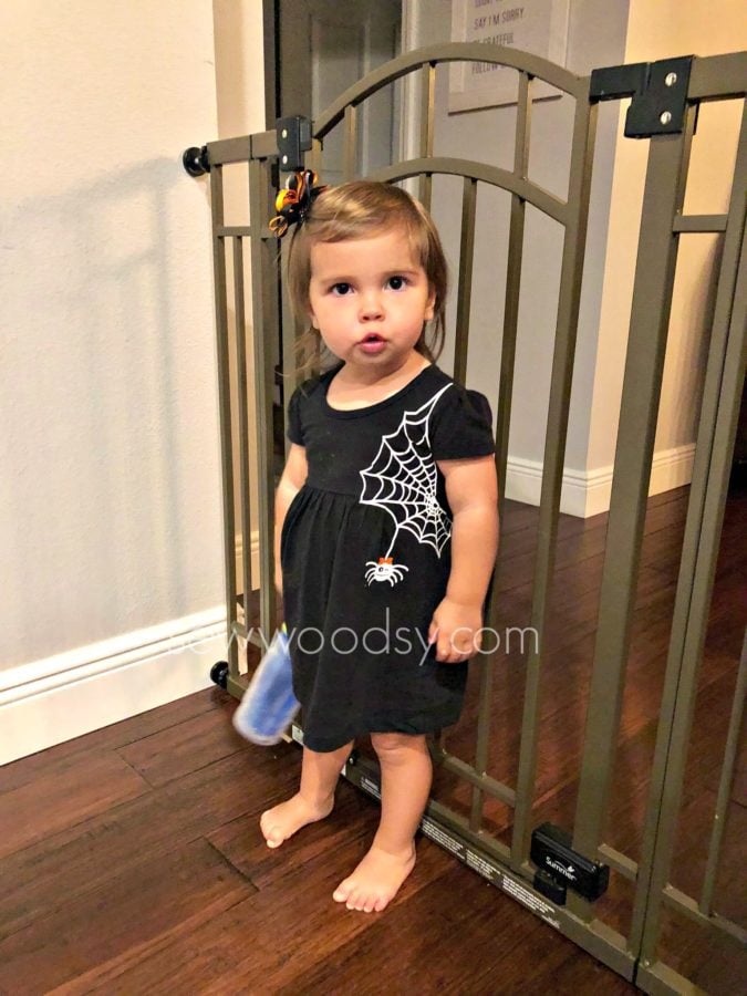 Toddler Girls DIY Spider Web Dress for Halloween