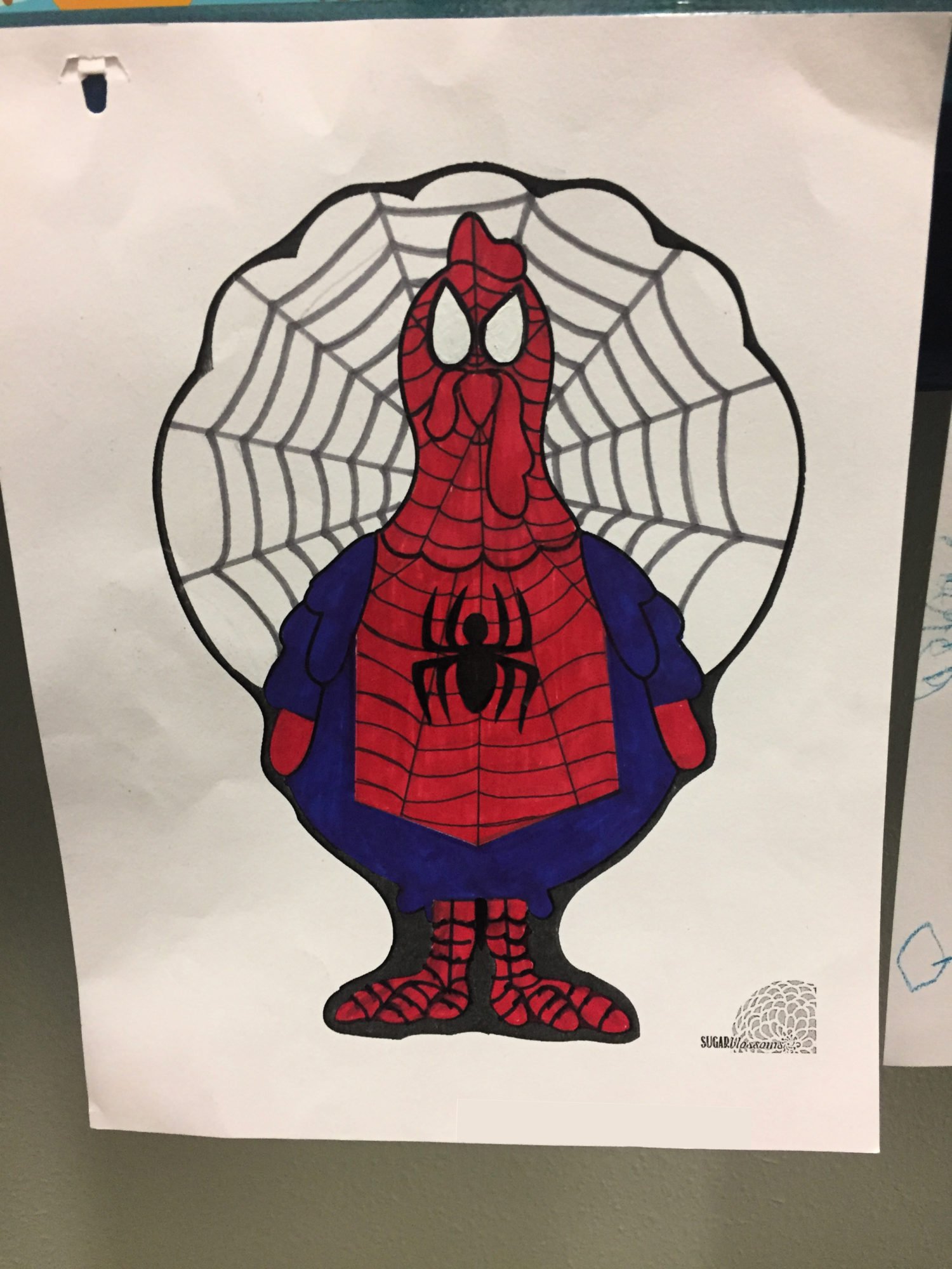 Disguise Template Printable Spiderman Turkey Disguise