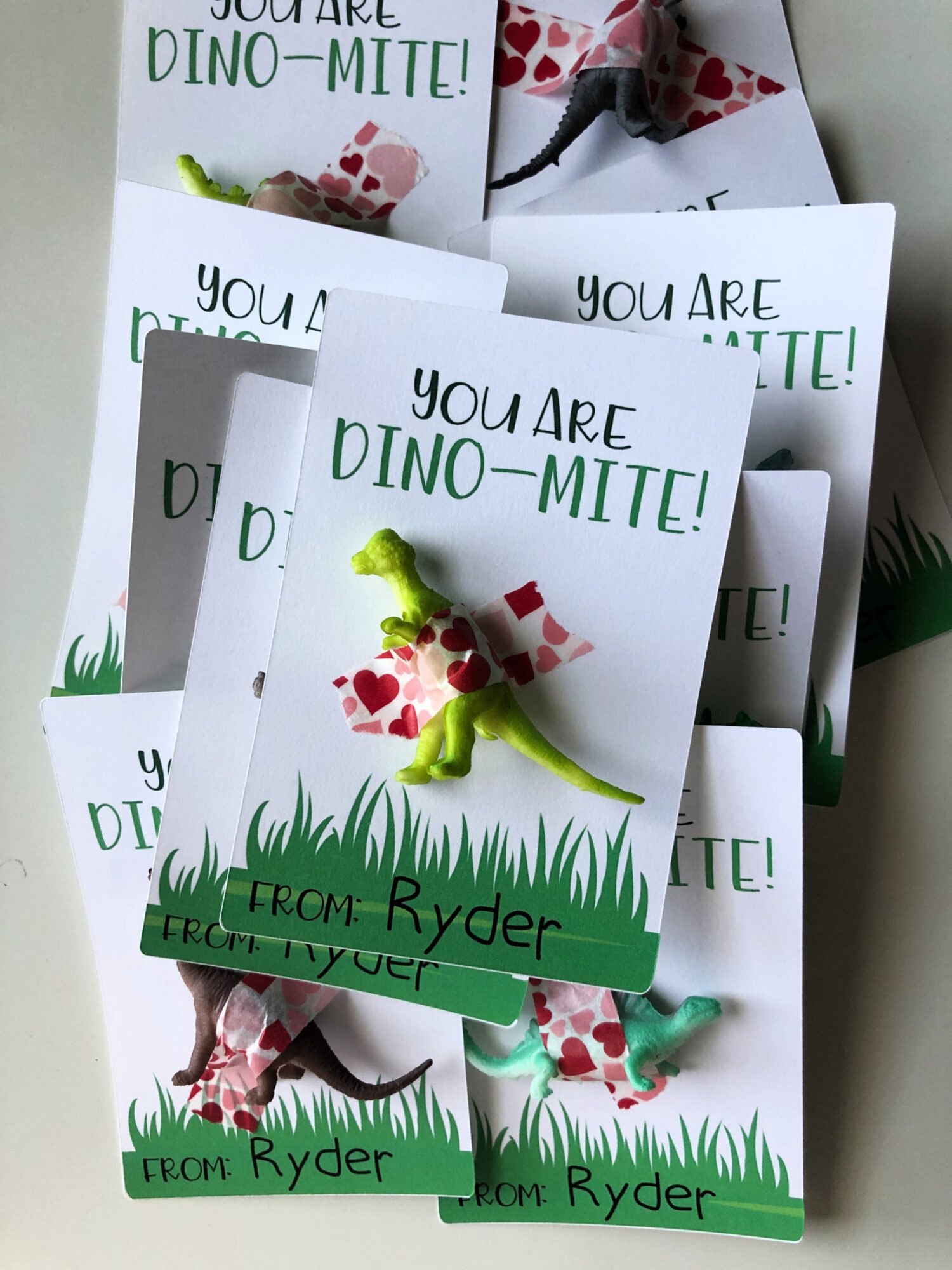 You Are Dino-Mite Kids DIY Valentine