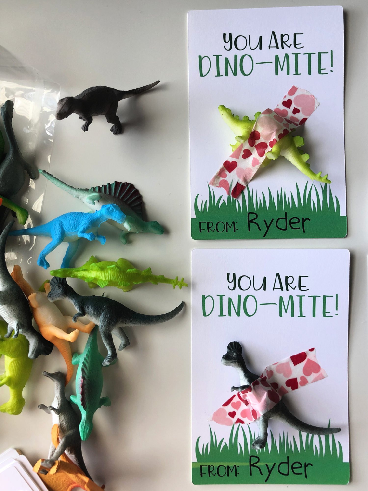 "You Are Dino-Mite!" DIY Valentine 