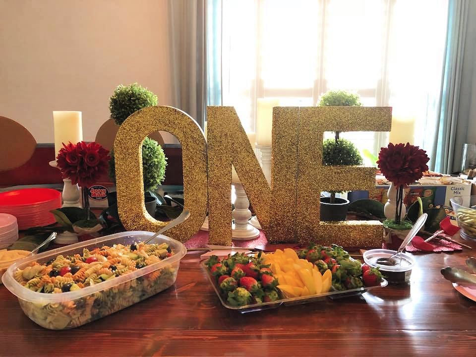 DIY Glittered "ONE" Letters