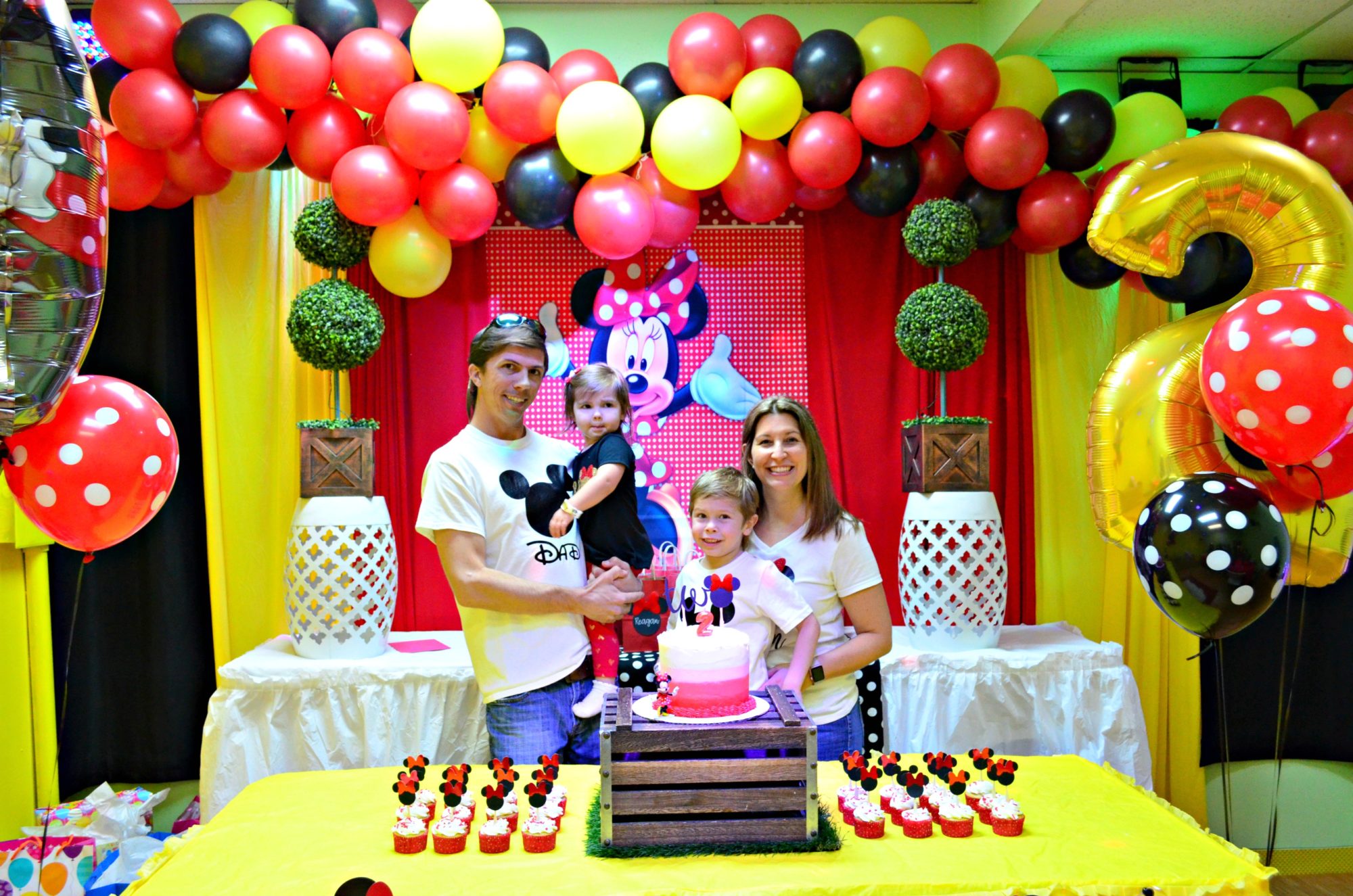 red minnie mouse party