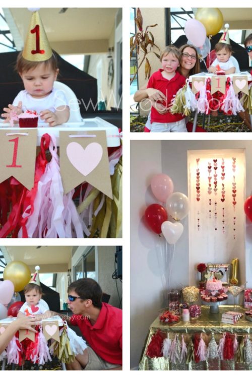 DIY Paper Tissue Paper Tassels for 1st Birthday Party