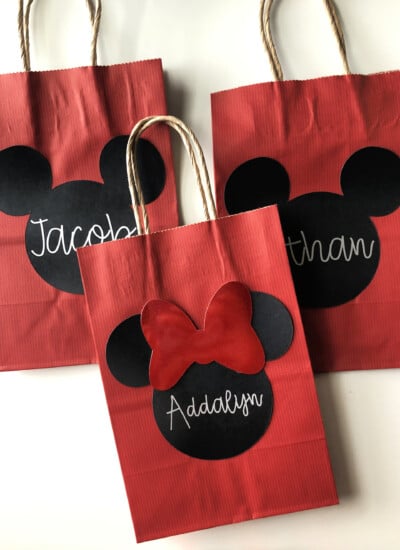 DIY Mickey & Minnie Favor Bags