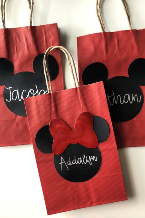DIY Mickey & Minnie Favor Bags