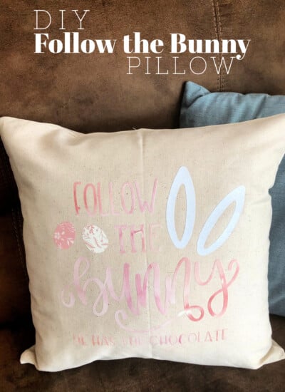 DIY Follow the Bunny Pillow