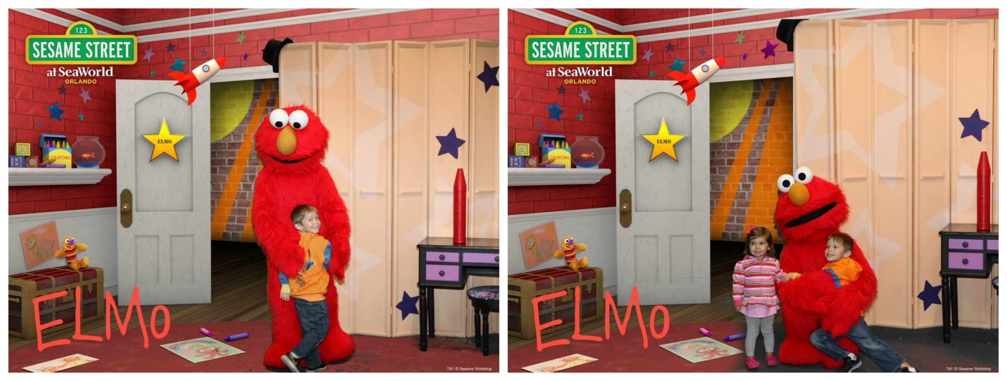 SESAME STREET AT SEAWORLD ORLANDO - Elmo Photos