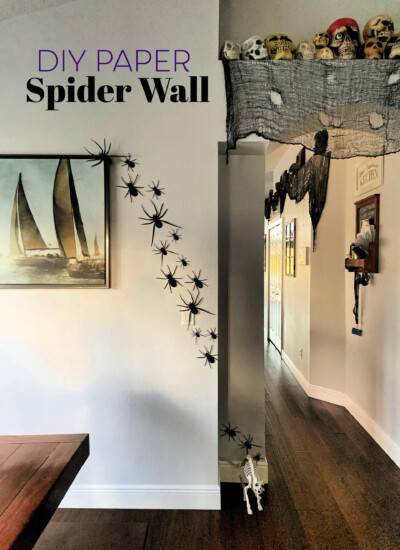 DIY Paper Spider Wall