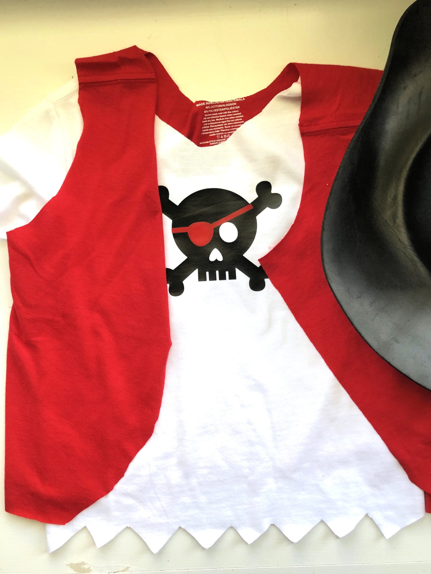 My DIY Pirate costume!, Chemise/shirt, black handkerchief s…