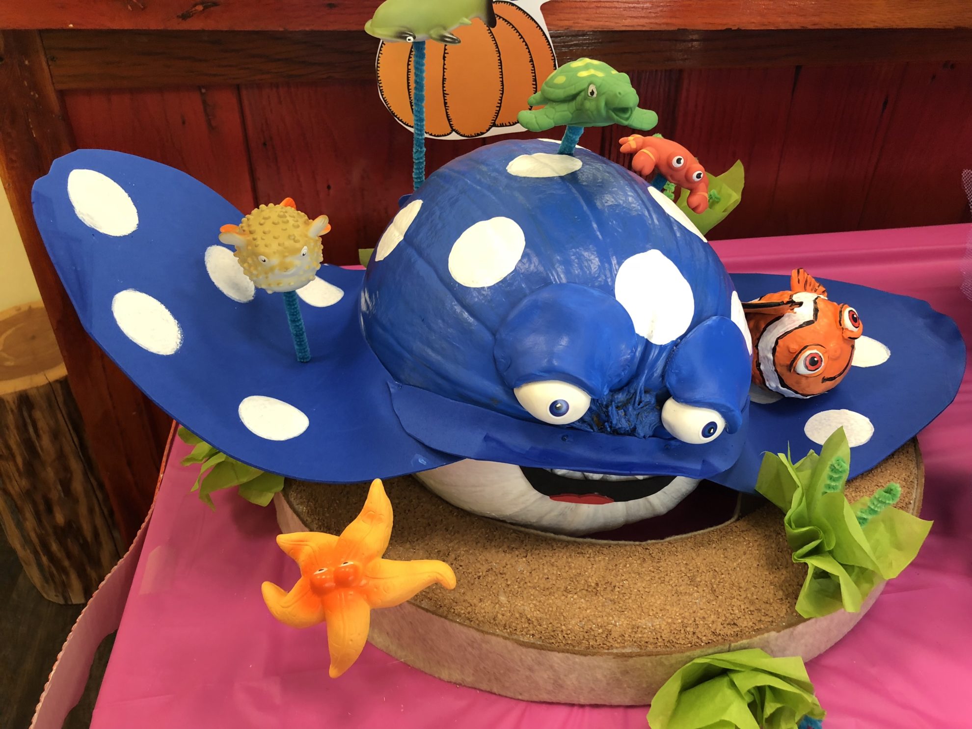 Finding Nemo Painted Pumpkin