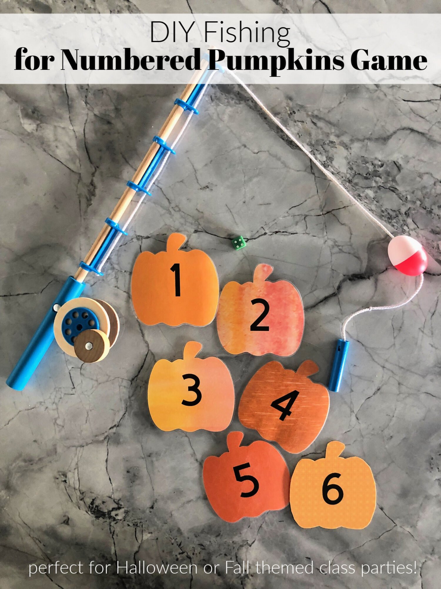 DIY Fishing for Numbered Pumpkins Game - Sew Woodsy