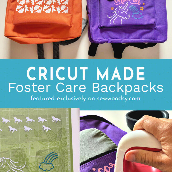 Cricut Foster Care Backpacks