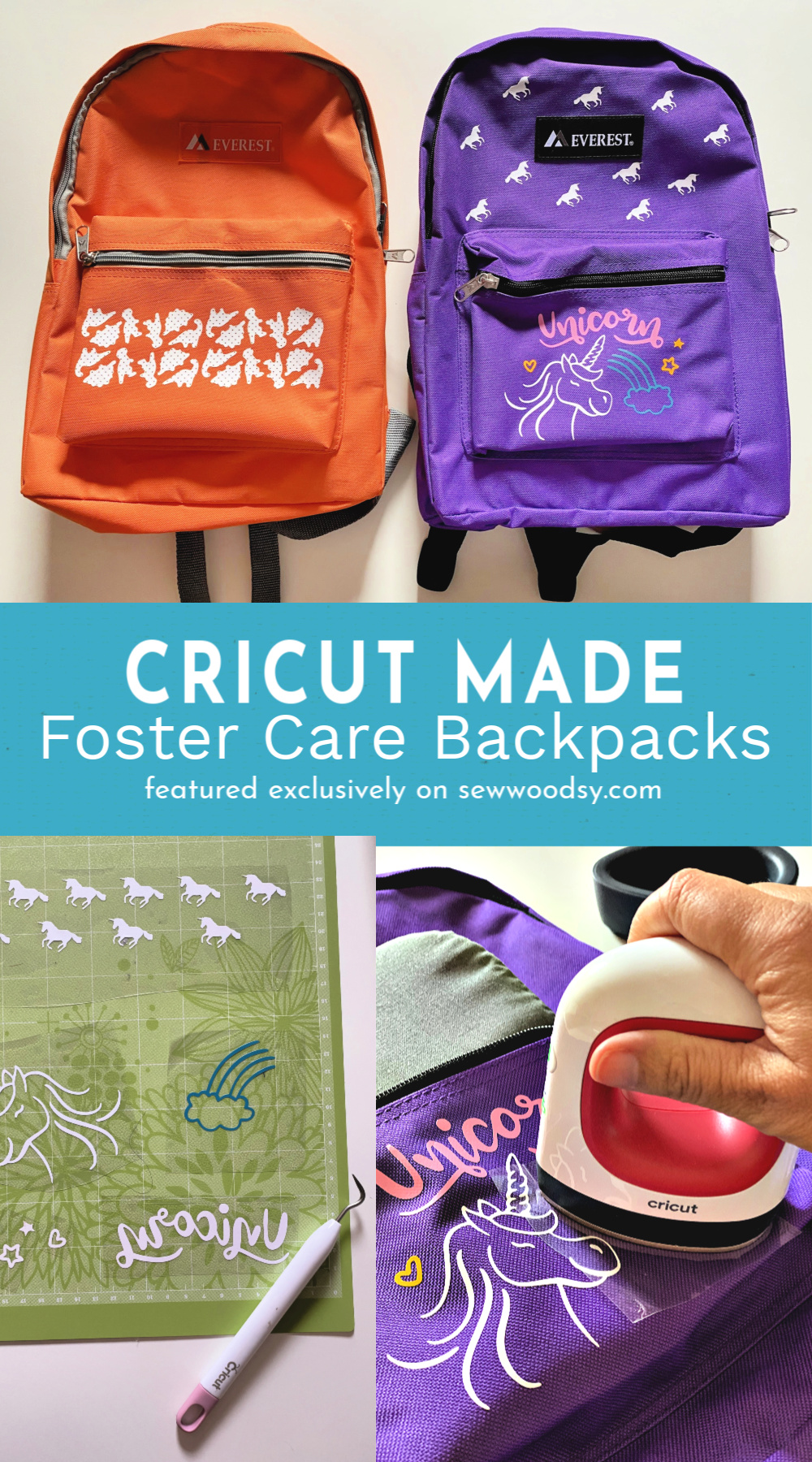 Circut Made - Foster Care Backpacks #cricutcause