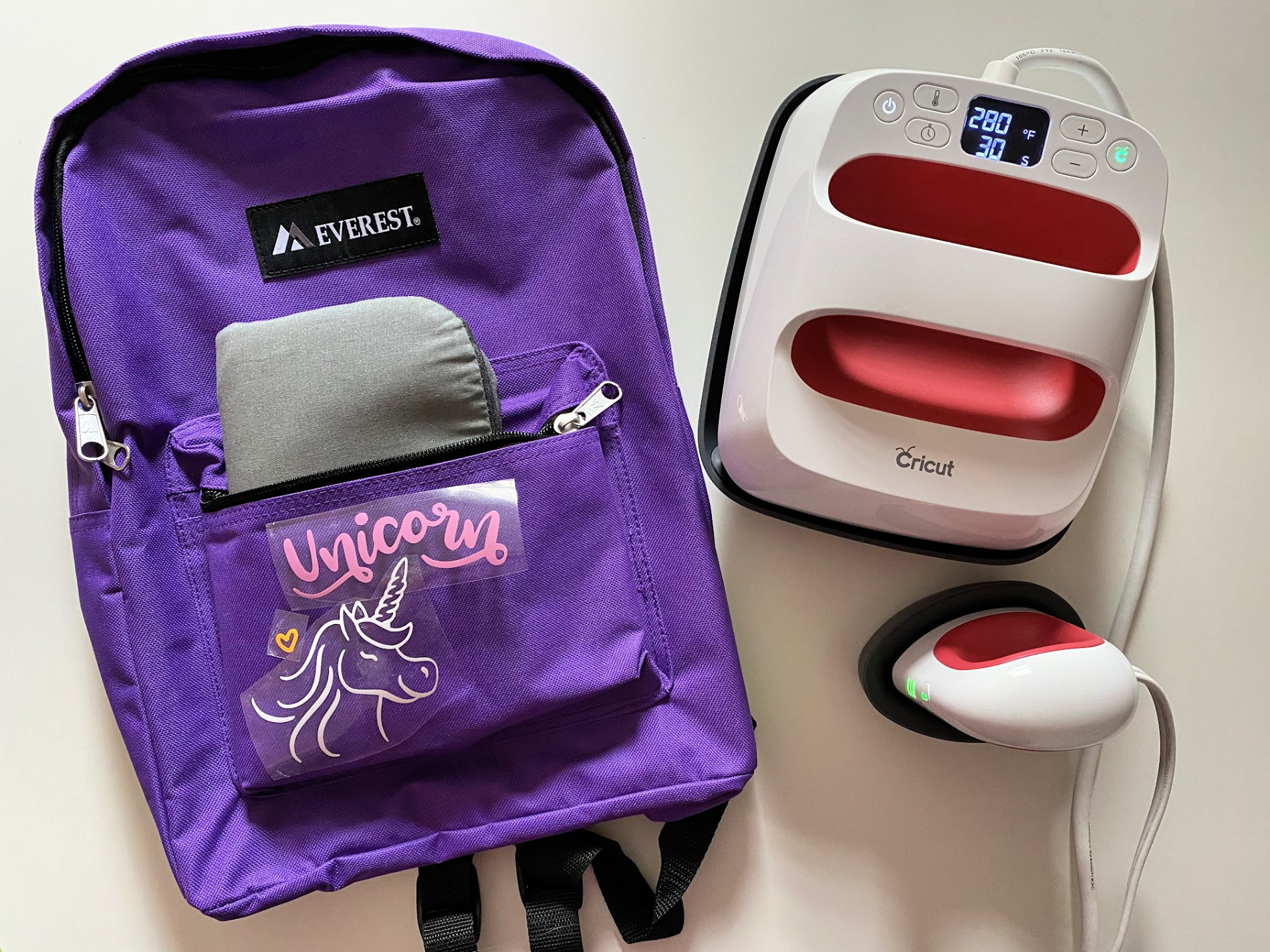 Unicorn Backpacks with Cricut EasyPress Mini