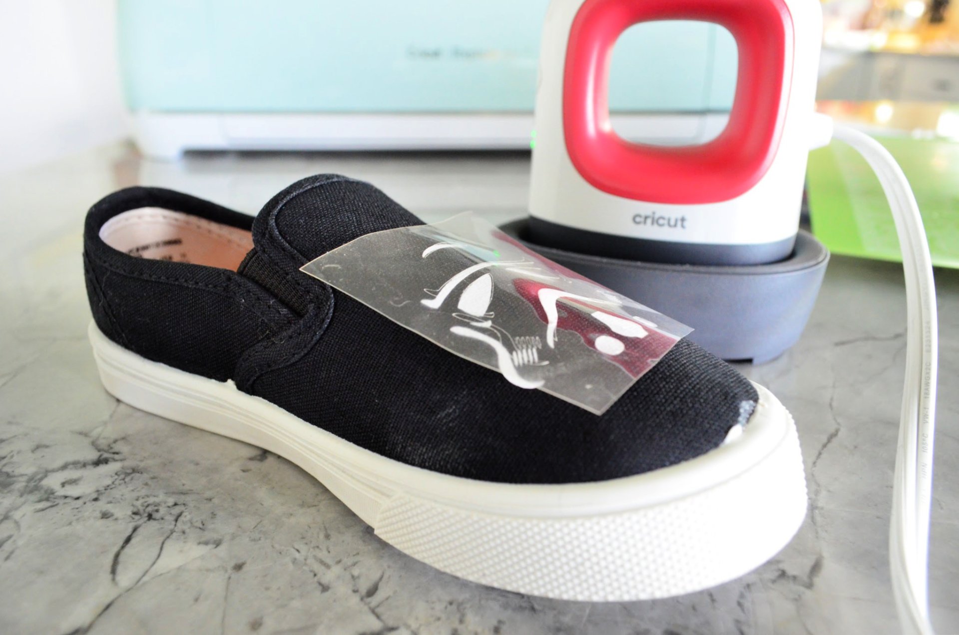 DIY Stormtrooper Shoes with Cricut Iron On Vinyl