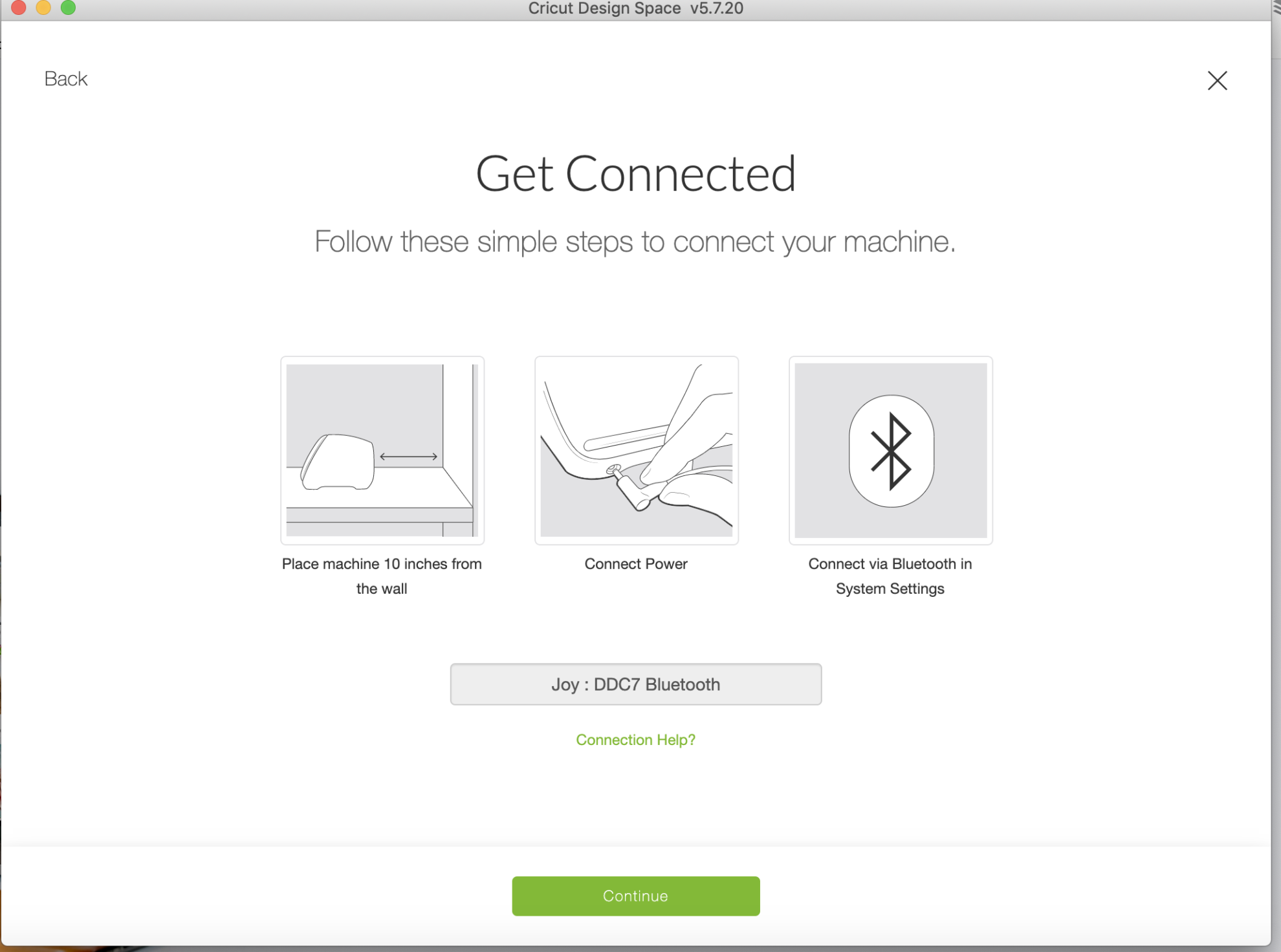 Get connected screenshot