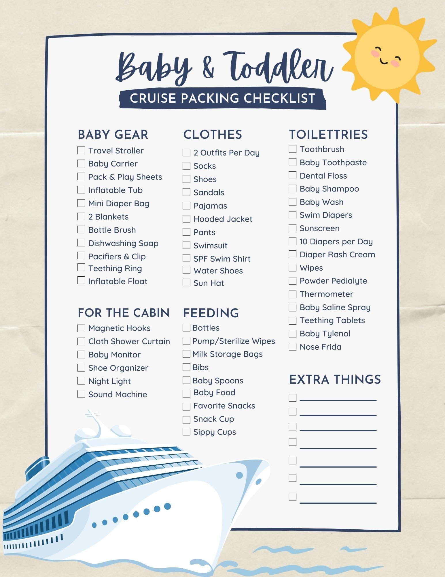 What to Pack for Kids on a Cruise