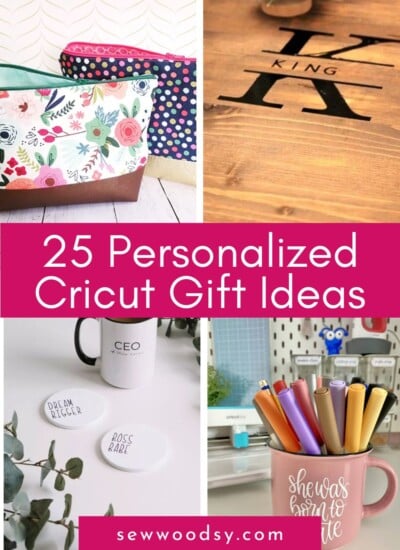 Four photos of different craft projects with post title text on image for Pinterest.