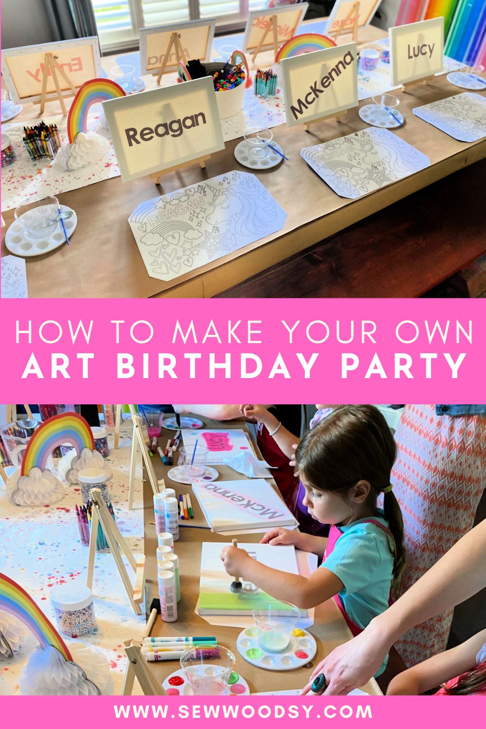 Art Birthday Party - Sew Woodsy