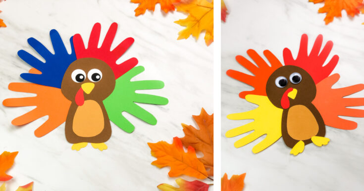 Tissue Paper Turkey Craft For Kids [Free Template]