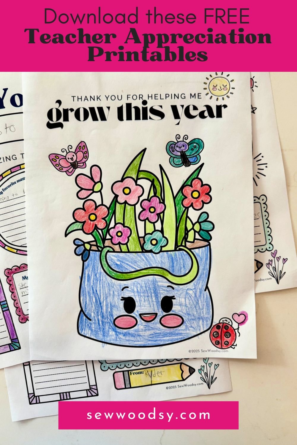 Multiple coloring sheets with text on image for pinterest.